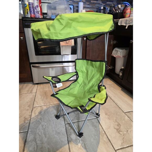 Ozark Trail Kids Canopy Chair with Safety Lock (125 lb. Capacity), Pink/Green - Picture 5 of 16